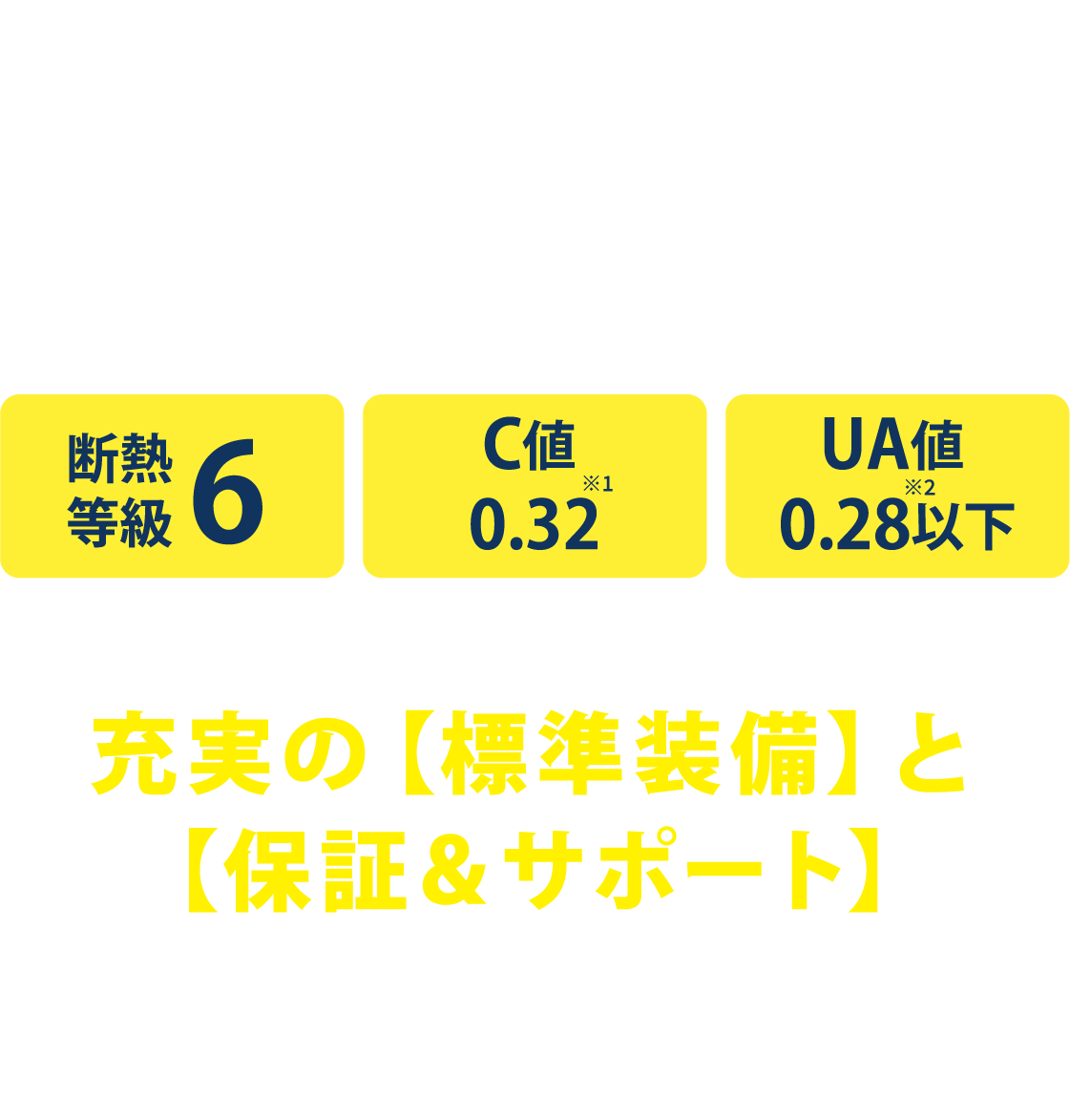 充実の標準装備と保証＆サポート。ハイスペックな住宅を適質価格で実現します